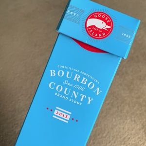 2015 Goose Island Bourbon County Stout box.